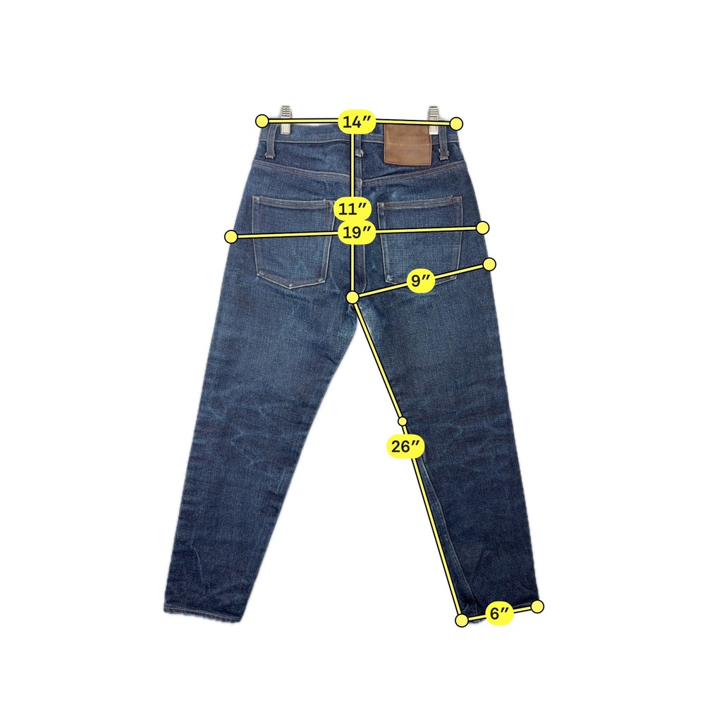 Unbranded Brand UB621 Jeans‎ Women 28 Blue Relaxed Tapered 21oz Selvedge Denim - Picture 4 of 12